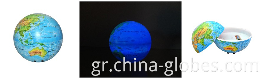 self revolving globe